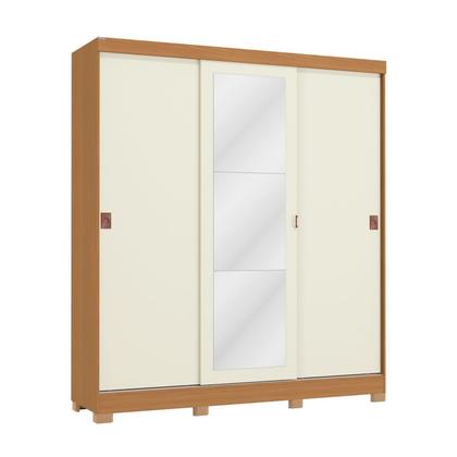 Imagem de Guarda-roupa Casal 3 Portas com Espelho Móveis Kappesberg