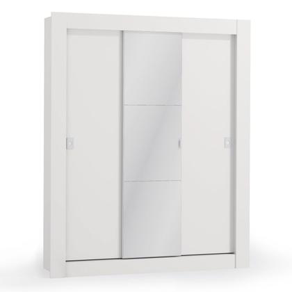 Imagem de Guarda-Roupa Casal 3 Portas de Correr Branco H563 - Kappesberg