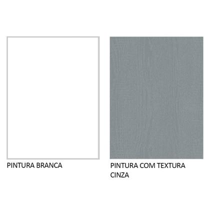 Imagem de Guarda-Roupa Casal 3 Portas de Correr com Espelho Branco/Cinza Nobre Madesa