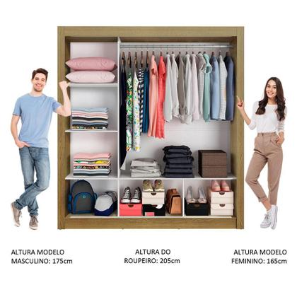 Guarda Roupa Casal 3 Portas de Correr com Espelho Panamá Madesa Imagem de Guarda Roupa Casal 3 Portas de Correr com Espelho Panamá Madesa
