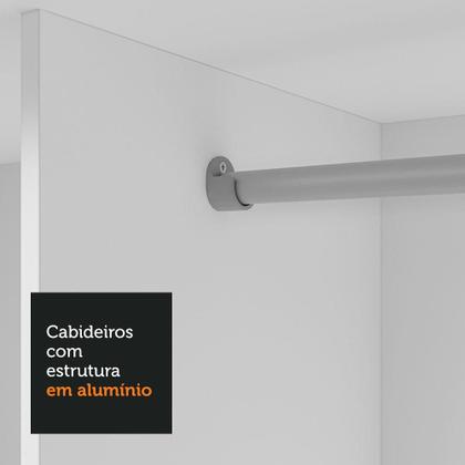 Imagem de Guarda-Roupa Casal 3 Portas de Correr com Espelhos 2 Gavetas Sublime Madesa