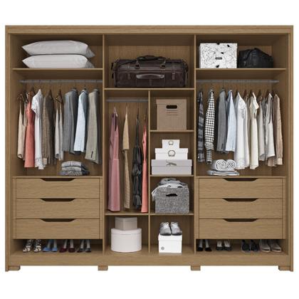 Imagem de Guarda Roupa Casal 3 Portas de Correr Espelho New Guarapari
