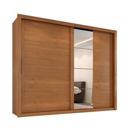 Imagem de Guarda-roupa Casal 4 Espelhos 2 Portas de Correr Essencial Espresso Móveis