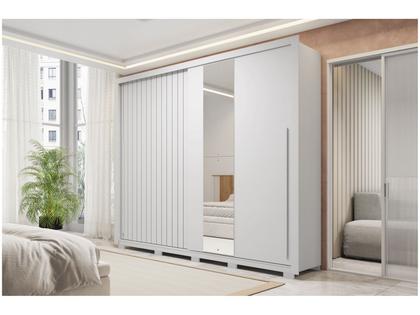 Imagem de Guarda-roupa Casal 4 Gavetas 2 Portas Caemmun Romanus