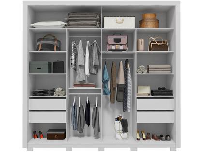 Imagem de Guarda-roupa Casal 4 Gavetas 2 Portas Caemmun Romanus