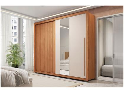 Imagem de Guarda-roupa Casal 4 Gavetas 2 Portas Caemmun Romanus