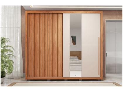 Imagem de Guarda-roupa Casal 4 Gavetas 2 Portas Caemmun Romanus