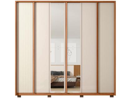 Imagem de Guarda-roupa Casal 4 Gavetas 6 Portas Caemmun Cléo