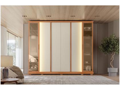 Imagem de Guarda-roupa Casal 4 Gavetas 6 Portas Caemmun Tela