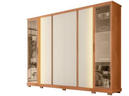 Imagem de Guarda-roupa Casal 4 Gavetas 6 Portas Caemmun Tela
