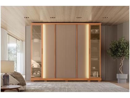 Imagem de Guarda-roupa Casal 4 Gavetas 6 Portas Caemmun Tela