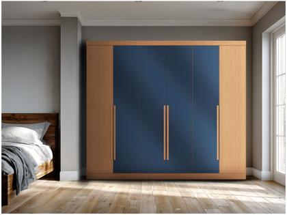 Imagem de Guarda-roupa Casal 4 Gavetas 6 Portas Kappesberg Roma