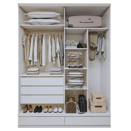 Imagem de Guarda Roupa Casal 4 Portas com 5 Gavetas 100% MDF Urbano
