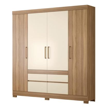 Imagem de Guarda Roupa Casal 4 Portas e 4 Gavetas Florida