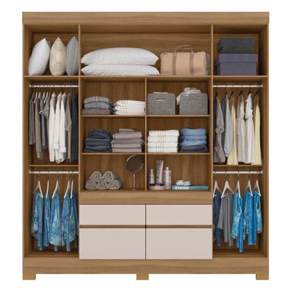 Imagem de Guarda Roupa Casal 4 Portas e 4 Gavetas Florida
