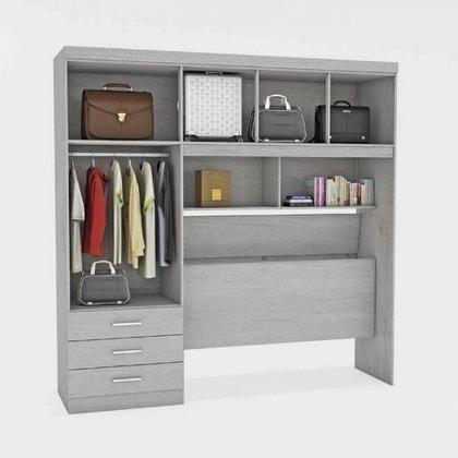 Imagem de Guarda-Roupa Casal 5 Portas com Cabeceira Cancun Flex Color