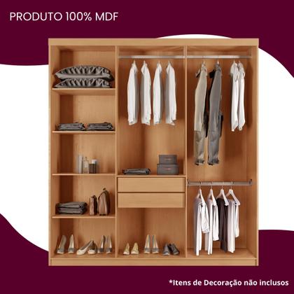 Imagem de Guarda Roupa Casal 6 Portas 2 Gavetas com Pés MDF Veracruz