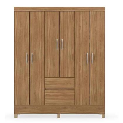 Imagem de Guarda-roupa Casal 6 Portas 2 Gavetas Demóbile Flash II