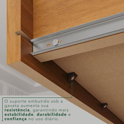 Imagem de Guarda-Roupa Casal 6 Portas 2 Gavetas França