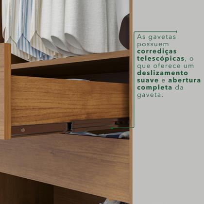 Imagem de Guarda-Roupa Casal 6 Portas 2 Gavetas França