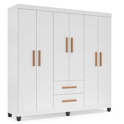 Imagem de Guarda Roupa Casal 6 Portas 2 Gavetas Lite  Amplo, Moderno e com Cabideiro