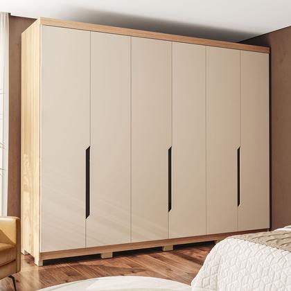 Imagem de Guarda Roupa Casal 6 Portas 270cm Barcelona Politorno Móveis