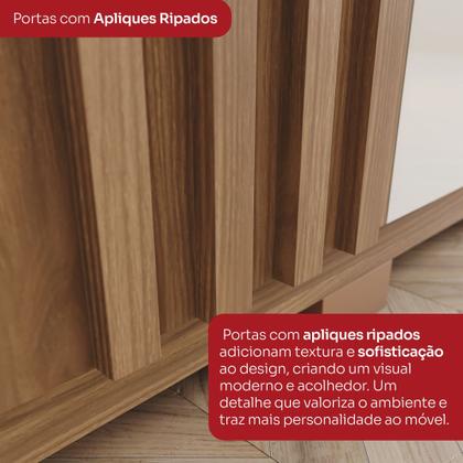 Imagem de Guarda-roupa Casal 6 Portas 4 Gavetas com Espelho Nathaniel Espresso Móveis