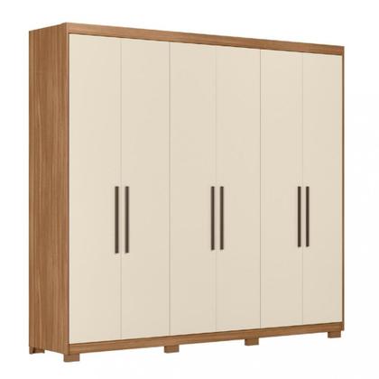 Imagem de Guarda Roupa Casal 6 Portas 4 Gavetas com Pés Venice Demobile