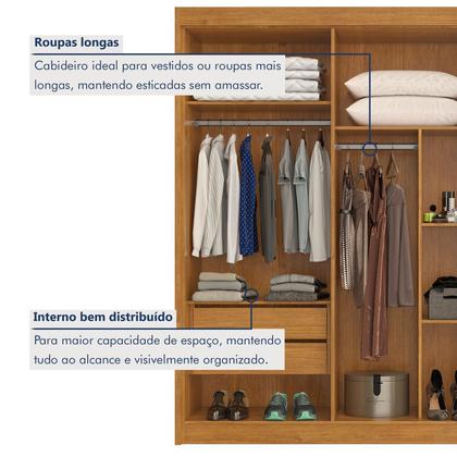 Imagem de Guarda Roupa Casal 6 Portas 4 Gavetas Miami 100% Mdf