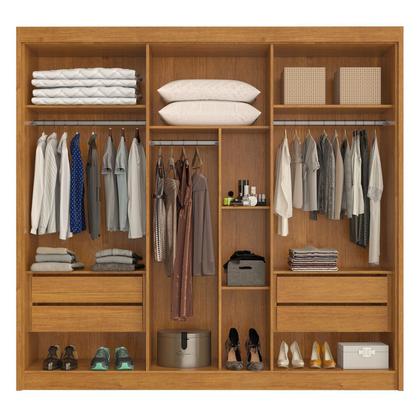 Imagem de Guarda Roupa Casal 6 Portas 4 Gavetas Miami 100% Mdf