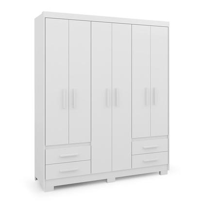 Imagem de Guarda Roupa Casal 6 Portas 4 Gavetas Primacy