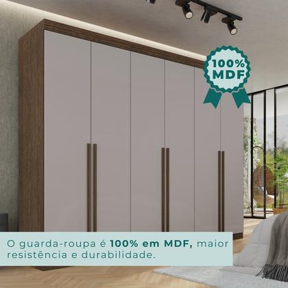 Imagem de Guarda-roupa Casal 6 Portas 8 Gavetas Florianópolis 100% MDF