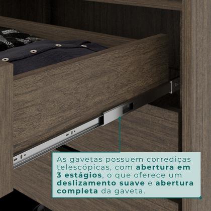 Imagem de Guarda-roupa Casal 6 Portas 8 Gavetas Florianópolis 100% MDF