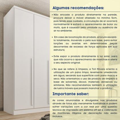 Imagem de Guarda Roupa Casal 6 Portas 8 Gavetas Puxador MDF 270cm com Espelho Portugal Espresso Móveis