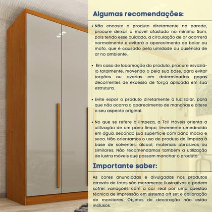 Imagem de Guarda Roupa Casal 6 Portas 8 Gavetas Puxador MDF 270cm com Espelho Portugal Espresso Móveis