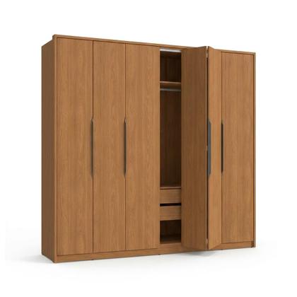 Guarda Roupa Casal 6 Portas Camarão com 4 Gavetas 259x232cm