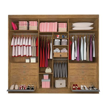 Guarda-Roupa Casal 6 Portas Cinamomo/Off White - Alpoim Imagem de Guarda-Roupa Casal 6 Portas Cinamomo/Off White