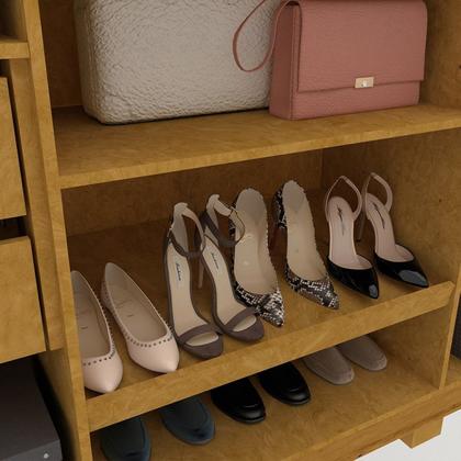 Imagem de Guarda-roupa Casal 6 Portas com Espelho com Pés Imperatriz 100% MDF