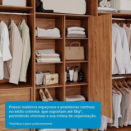 Imagem de Guarda-Roupa Casal 6 Portas com Espelho Interno Giratório 235cm 100% MDF Turim Espresso Móveis