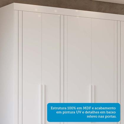 Imagem de Guarda-Roupa Casal 6 Portas com Pés 234cm 100% MDF Boston Espresso Móveis