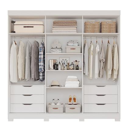 Imagem de Guarda-Roupa Casal 6 Portas com Pés 234cm 100% MDF Boston Espresso Móveis