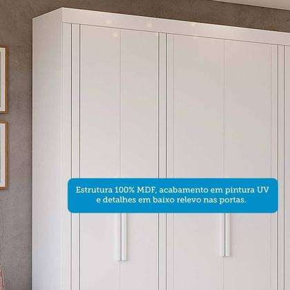 Imagem de Guarda-Roupa Casal 6 Portas com Pés 234cm 100% MDF Boston Espresso Móveis