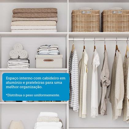 Imagem de Guarda-Roupa Casal 6 Portas com Pés 234cm 100% MDF Boston Espresso Móveis