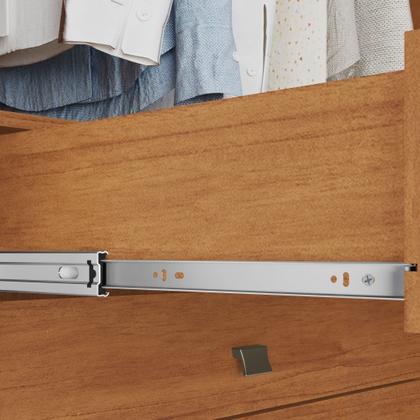 Imagem de Guarda Roupa Casal 6 Portas com Puxador de Madeiras 8 Gavetas Eloá