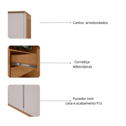Imagem de Guarda Roupa Casal 6 Portas MDF Loop Lopas