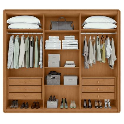 Imagem de Guarda Roupa Casal 6 Portas MDF Loop Lopas
