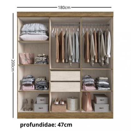 Imagem de Guarda Roupa Casal 6 Portas MDF New Xangai Doripel