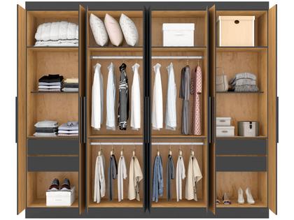 Imagem de Guarda-roupa Casal 8 Portas 4 Gavetas Araplac Porto