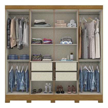 Imagem de Guarda-Roupa Casal 8 Portas 4 Gavetas Devon Henn