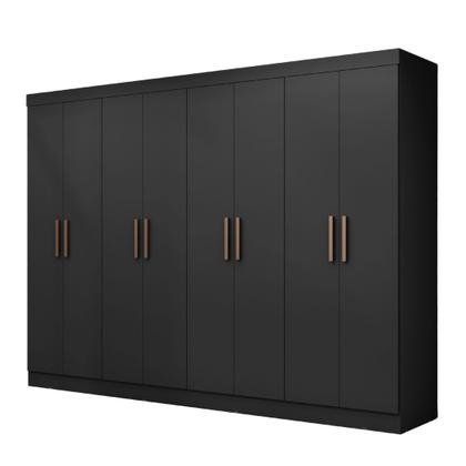 Imagem de Guarda Roupa Casal 8 Portas 4 Gavetas Paris Espresso Móveis
